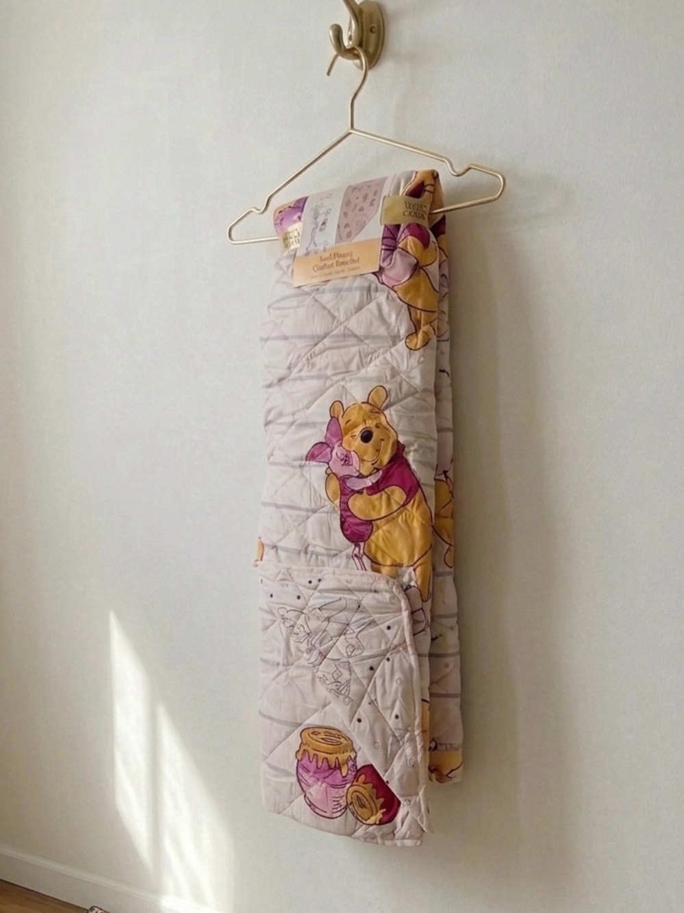 Disney Winnie the Pooh Full/ Queen Quilted Blanket Reversible 86×86